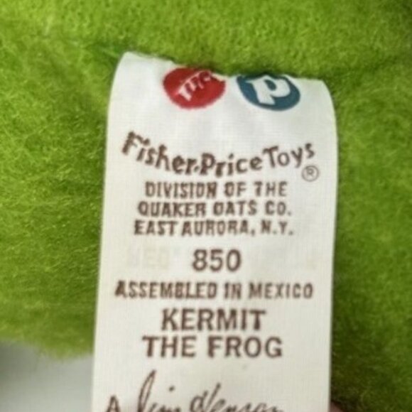 Vtg 1976 Kermit The Frog Plush 850 Jim Henson Muppets Doll Fisher Price 20" Toy - Picture 8 of 9